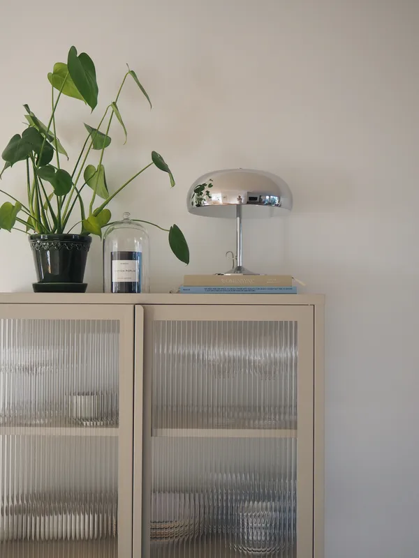 Deco Disco Bordlampe Krom