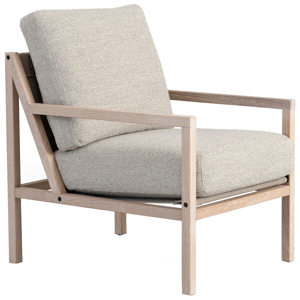 Seventy Five Wood Lenestol Hvitpigmentert Eik / Bouclé Sand