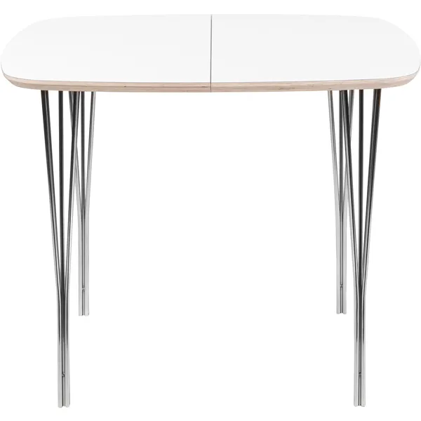 Symphony 86 Spisebord 90x90 Hvidt Laminat / Chrome