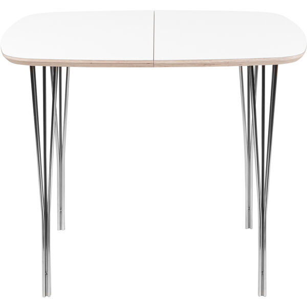 Symphony 86 Spisebord 90x90 Hvidt Laminat / Chrome
