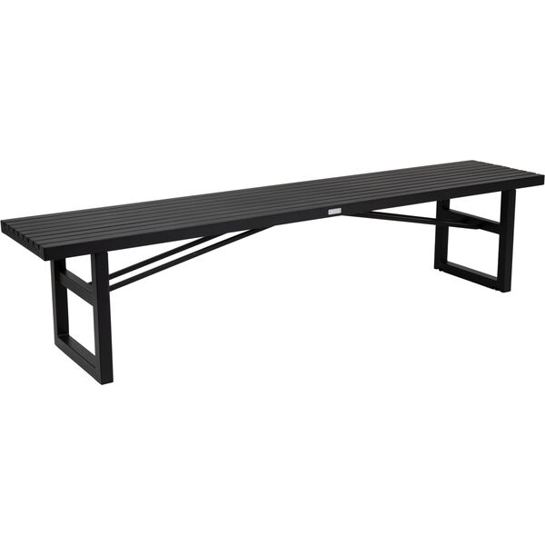 Vevi Bench 200 cm Aluminium Black