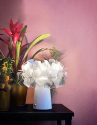 Clizia Bordlampe Bærbar Hvit