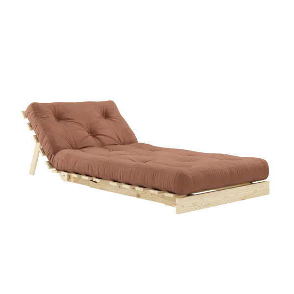 Roots 90 Loungestol Fyrretræ / Clay Brown
