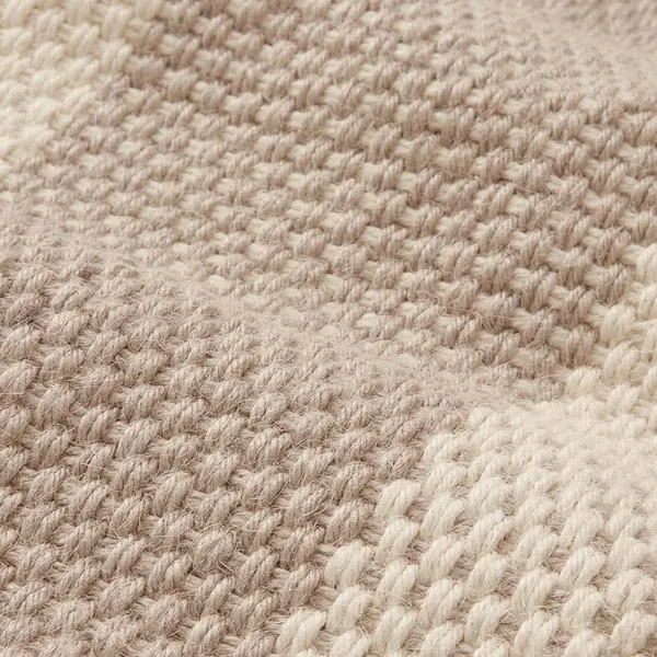Checked Jute Matta 80x220 cm Beige/Natur