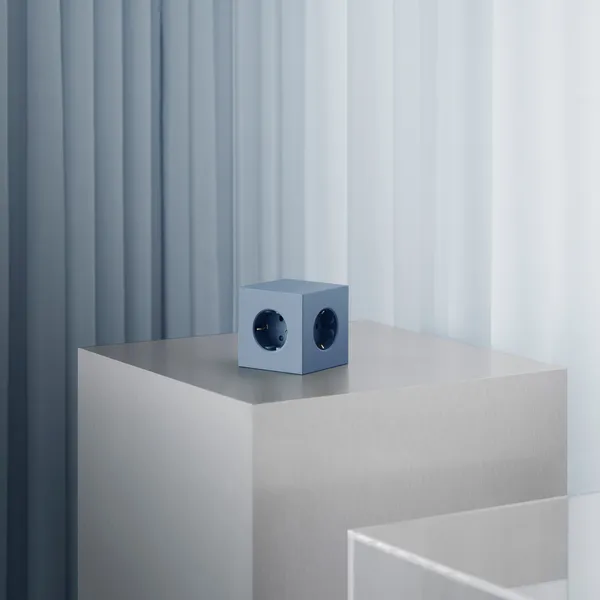 Square 1 Forlængerledning med USB-C / Magnet 18 m Hajblå