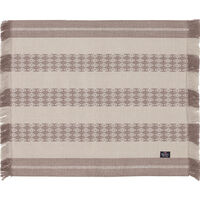Jacquard Striped Bordstablett 40x50 cm Vit/Beige