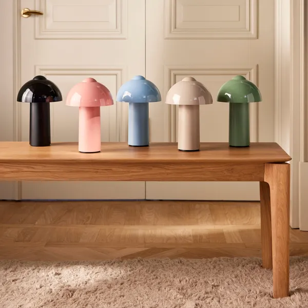 Buddy Bordlampe Bærbar Lyseblå