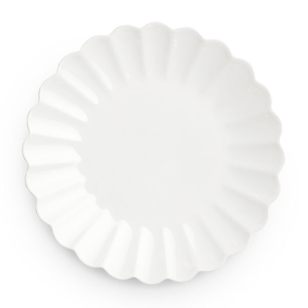 Oyster Tallerken Hvid 28 cm
