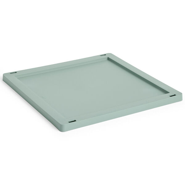 Colour Crate Plastic Medium Square / Cube Lokk Sage Green