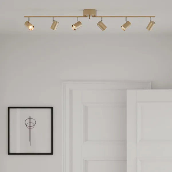 Correct Loftslampe 6 Lav Guld