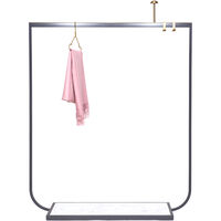 Tati Knagerække 130 cm Storm Grey / Carrara Marmor