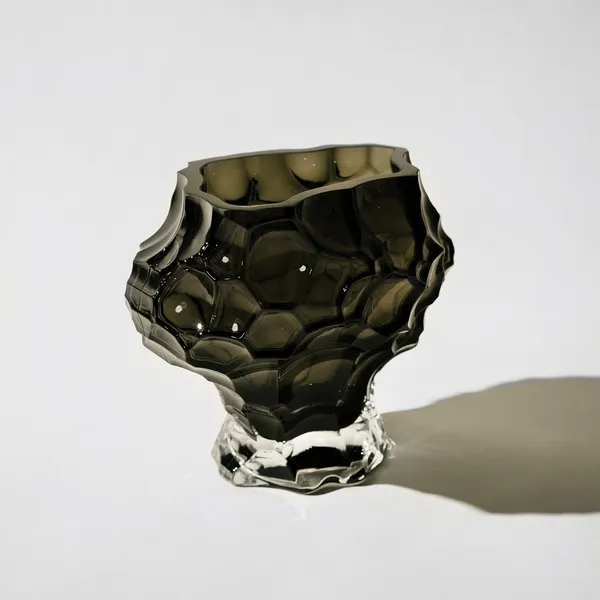 Canyon Medi- Clear Vase 18 cm Røyk
