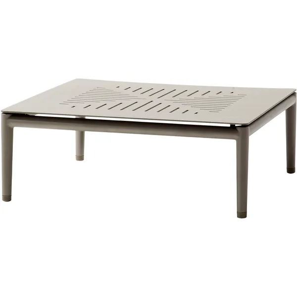 Conic Coffee Table 75x75 cm Taupe Aluminum