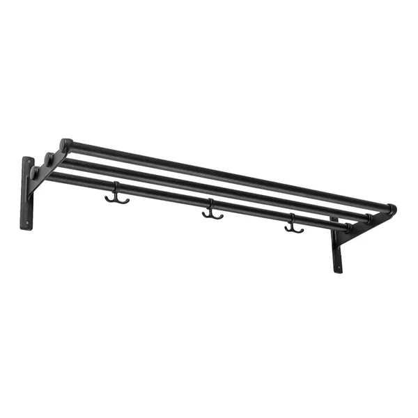 Nostalgi Hattuteline / Kenkähylly 100 cm Musta / Musta