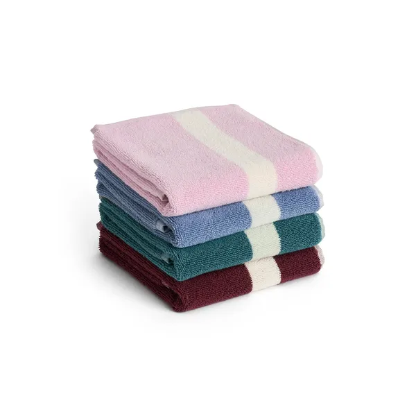 Stripe Towel 40x60 cm Petrol Blue