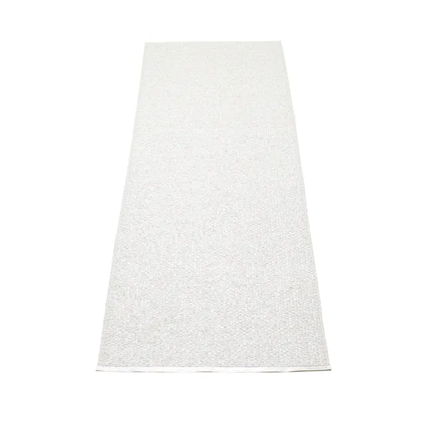 Svea Matto 70x320 cm Metallic White/White