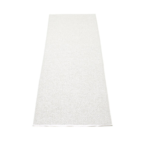 Svea Matto 70x320 cm Metallic White/White