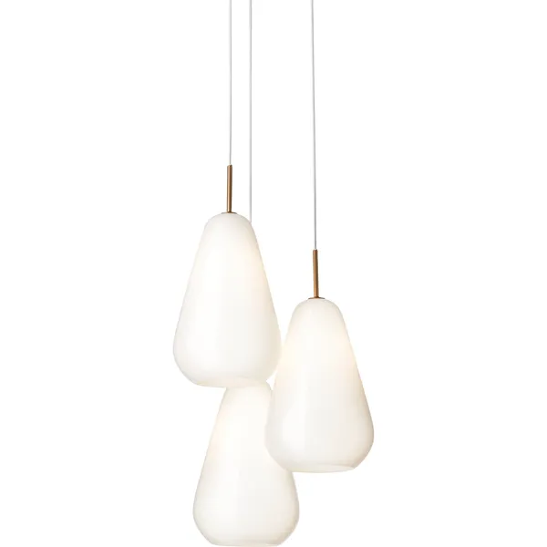 Anoli 3 Kattokruunu Nordic Gold / Opal