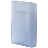 Ridge Vase Frostet Glas 35 cm Lyseblå