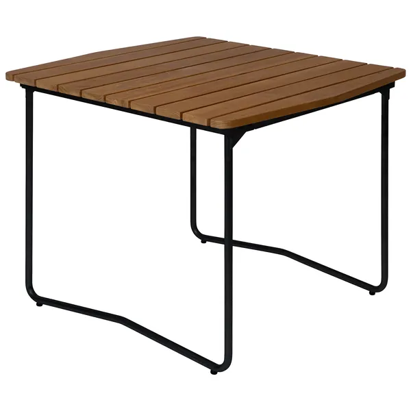 B31 Bord 84x92 cm Obehandlad Teak / Svart