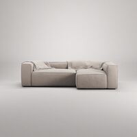 Grand 3-Seter Sofa Divan Høyre Sandshell Beige