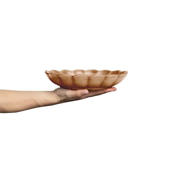 Oyster Skål 24 cm Cinnamon