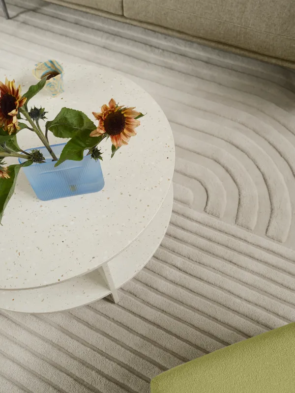 Halves Salongbord 85 cm Off-white Terrazzo