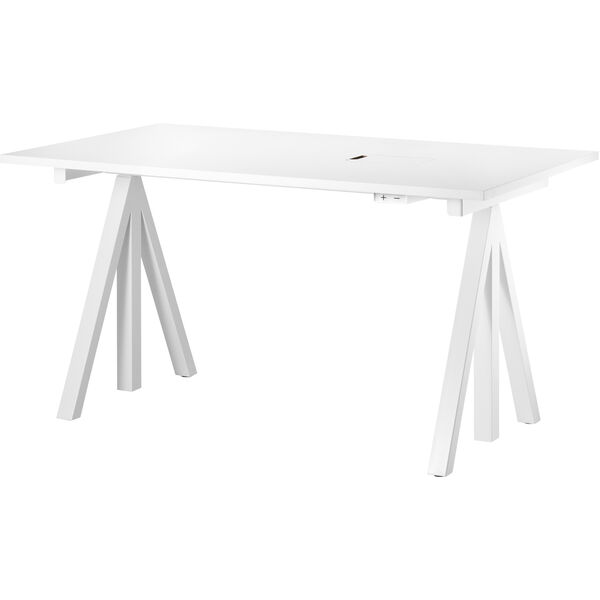 String Works Skrivebordsplade 140 cm Hvid Laminat