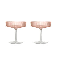 Ripple Champagneskål 2-pak Blush