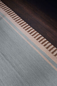 Röllakan Solid Ullteppe 140x200 cm Sky Blue