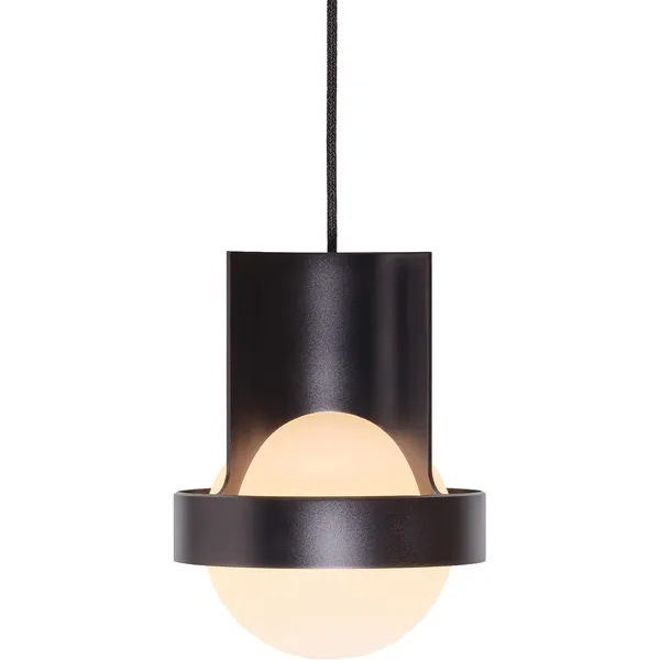 Loop Single Ceiling Lamp with Sphere IV Dark Grey
