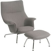 Doze Loungestol Krom/Re-Wool 128