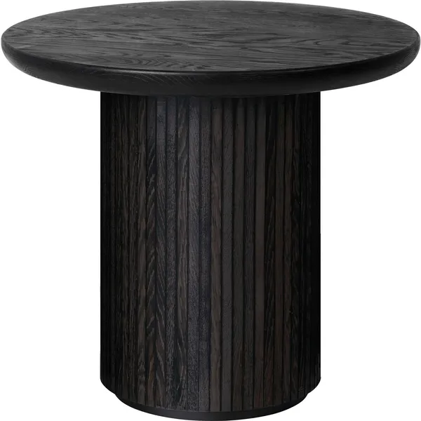 Moon Loungebord Rundt Ø60 x H55 cm Solid Såpet Eik