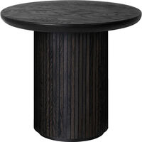 Moon Loungebord Rundt Ø60 x H55 cm Solid Såpet Eik