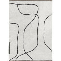 Shadow Matto 100x140 cm Luonnonvalkoinen