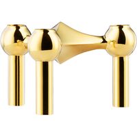 Nagel Lysestage 3-pak Messing