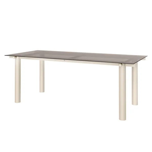 Atura Spisebord 200x90 cm Cashmere / Tinded Glass