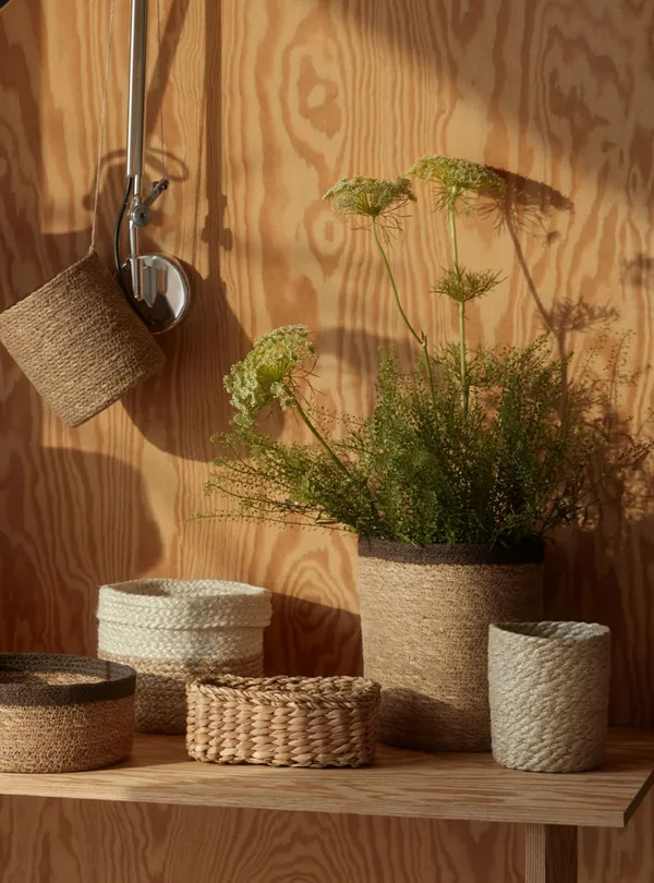 Esther Mini Kurv Naturlig 3-pk