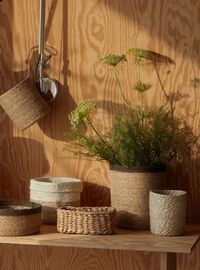 Esther Mini Kurv Naturlig 3-pk