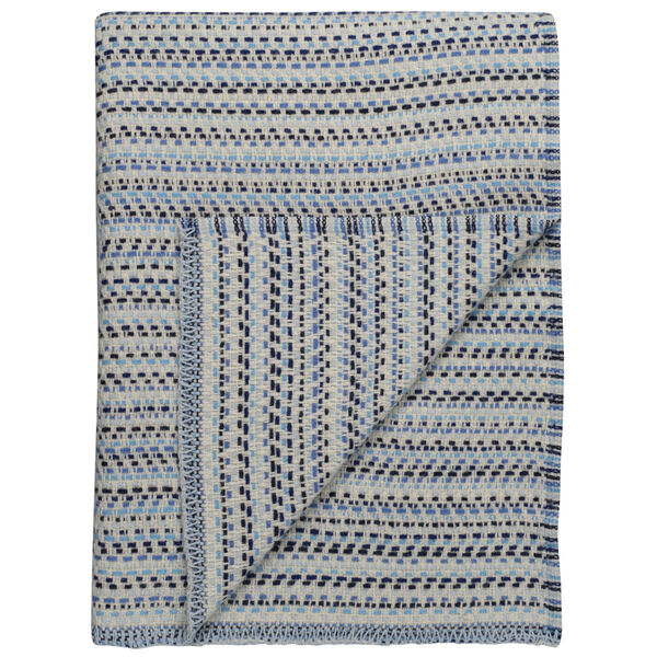 Juli Plaid Uld 150x200 cm Blå