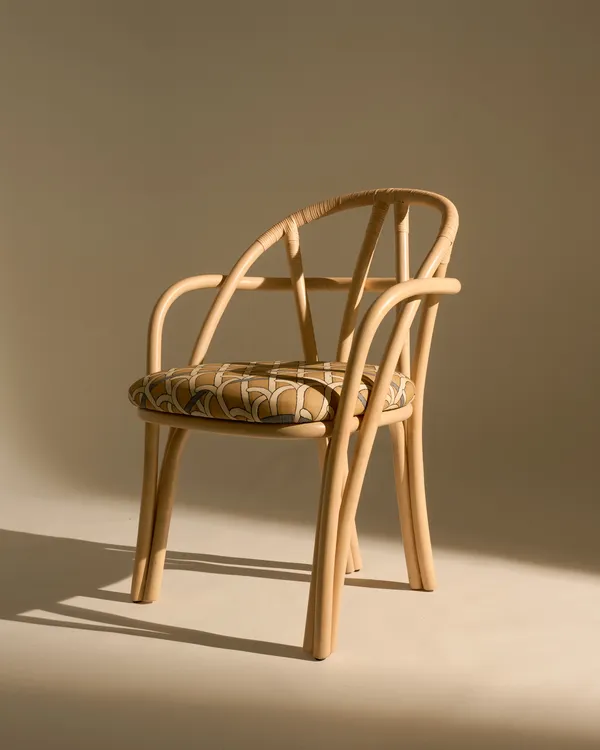 Bistra Spisestol Med Armlener Naturlig / Reales Pattern 002