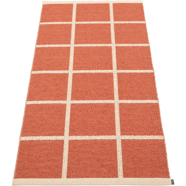 Criss Plastmatte Brick / Cream 70x225 cm