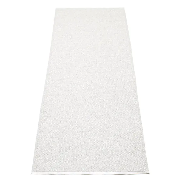 Svea Matto 70x320 cm Metallic White/White
