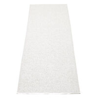 Svea Matto 70x320 cm Metallic White/White