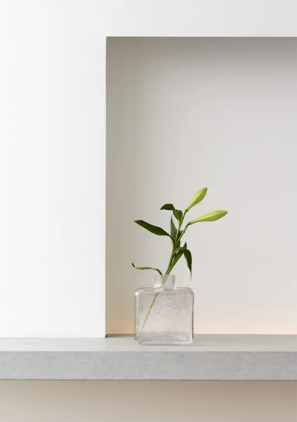 Cube Vase 13 cm Clear