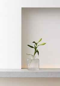 Cube Vase 13 cm Clear