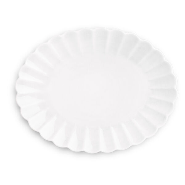 Oyster Fad 35x30 cm Hvidt
