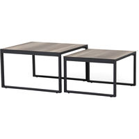Talance Soffbord 80x80cm H45 Svart/ Mörkgrå