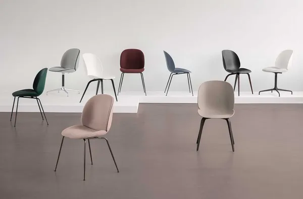 Beetle Dining Chair Black PG2 Li.Bouclé 001