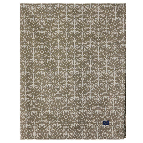 Ornament Jacquard Duk 150x350 cm Beige / Mörk olivgrön